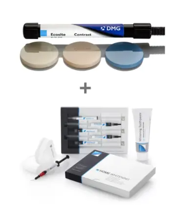 ECOSITE BULK FIL KOMPOZIT + WHITE SMILE HOME WHITENING SET ZA KUĆNO BELJENJE ZUBA